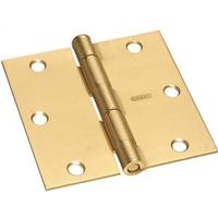 6762207 - 3.5IN STN BRS SQ CNR RES HINGE
