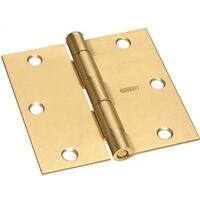 Full Mortise Hinge, 3 1/2" Satin Brass