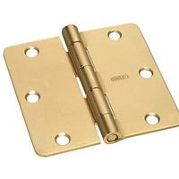 6762215 - 3.5IN STN BRSS RES HINGE 1/4R