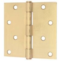 Square Corner Residential Door Hinge, 4in. Steel