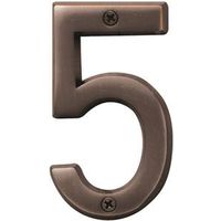 6763130 - NUMBER 5 4IN OLD WORLD BRONZE