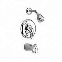 single handle tub & shower faucet chrome 