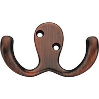 Double Prong Robe Hook, Bronze