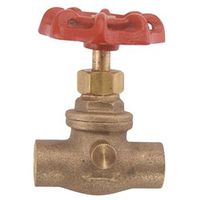 3/4in. sweat brass stop & waste valve  