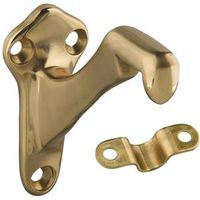 bright brass handrail bracket 