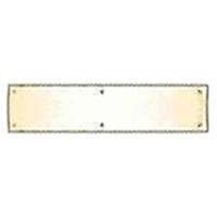 bright brass kick plate, 8in. x 34in.