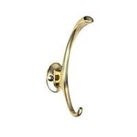 bright brass garment hook