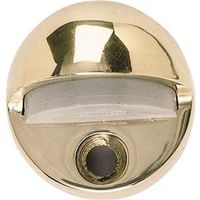 bright brass high rise floor door stop