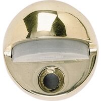 bright brass high rise floor door stop