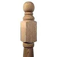 4in. x 4in. x 48in. turned deck post with ball