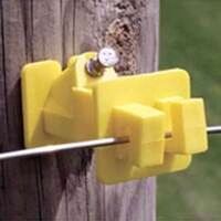 Slant-Nail Wood Post Insulator