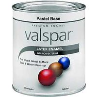 Interior Exterior Latex Paint, 1 Qt Gloss Pastel Base
