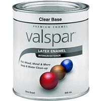 Interior Exterior Latex Paint, 1 Qt Gloss Clear Base
