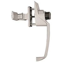 white push button storm door latch