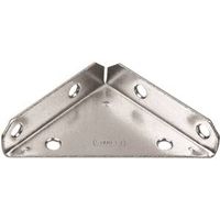 corner brace, 3in. x 13/16in. steel