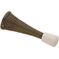 antique brass flexible spring door stop