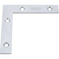 Flat Corner Brace, 5/8in. x 3 1/2in. Zinc