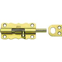 barrel bolt, 4in. brass