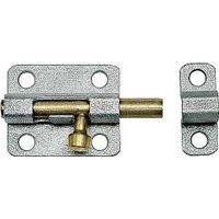 galvanized barrel bolt, 4in.