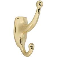 Coat & Hat Hook, Satin Brass