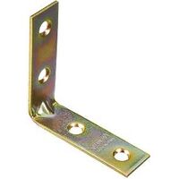 steel corner braces, 2in. x 5/8in.