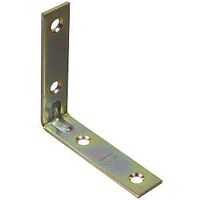 steel corner braces, 3in. x 3/4in.