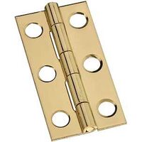 narrow cabinet hinge, 1 3/4in. brass
