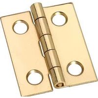 middle cabinet hinge, 1in. solid brass