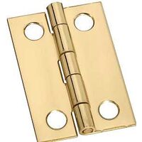 middle cabinet hinge, 1 1/2in. brass