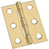 Broad Cabinet Hinge, 1 3/4" Bright Brass