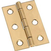 broad cabinet hinge, 2in. brass
