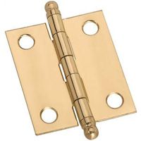 ornament cabinet hinge, 1 1/2in. solid brass