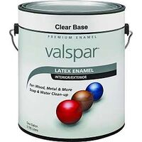 Interior Exterior Latex Paint, 1 Gal Gloss Clear Base