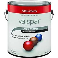 Interior Exterior Latex Paint, 1 Gal Gloss Bright Red