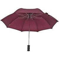 Compact Rain Umbrella, 21in. Burgundy