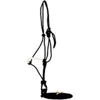horse rope halter, black