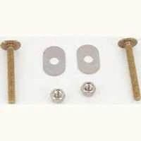 5/16in. x 3 1/2in. brass toilet bolt set