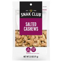 SNACK CLUB  CASHEWS 2.5OZ