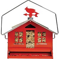 RED SQUIRREL PROOF FEEDER