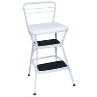6833081 - WHITE CHAIR/STEP STOOL