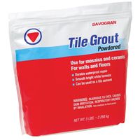 powdered tile grout, 5 lb white
