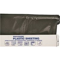 4 mil plastic black poly film, 14 x 100