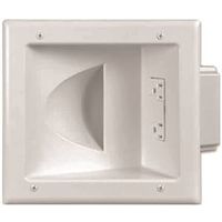 6850101 - ANGLE MEDIA WALLPLATE W/SURGE