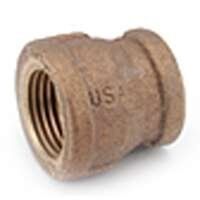 brass coupling, 3/4in. x 1/2in.