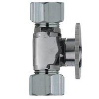 quarter turn straight valve, chrome plated
