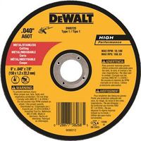 Dewalt DW8725 Type 1 Reinforced Small Diameter Cut-Off Wheel
