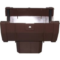 Brown Gutter Drop Outlet Front