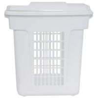 Clothes Hamper, 1 1/2 Bushel White