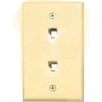 Duplex Phone Jack, Ivory