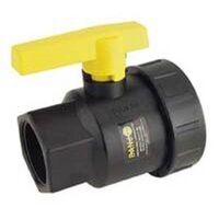 single union polypropylene valve, 1in.